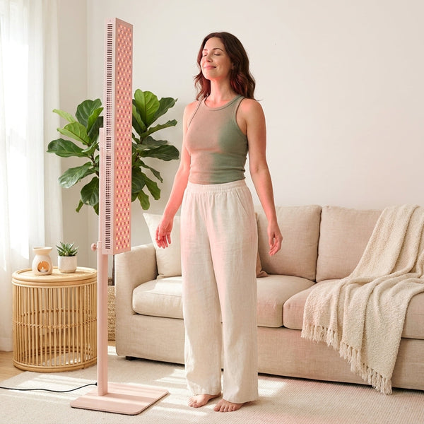 Red Light Therapy Panel Designed for Full Body Treatment, 660nm/850nm Dual Wavelength, Floor Stand, Professional