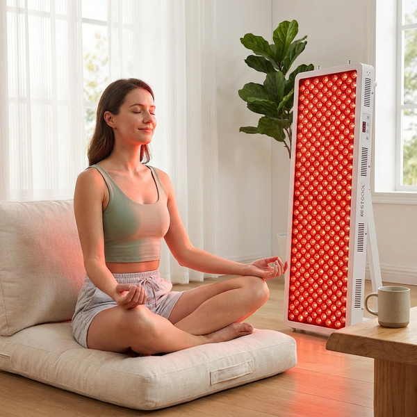 Red Light Therapy Panel Designed for Full Body Treatment, 4 Wavelengths, 300 Dual Chip LEDs, FSA HSA Eligible